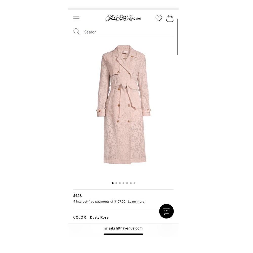 New! RACHEL PARCELL Lace Trench Coat - Picture 3 of 11